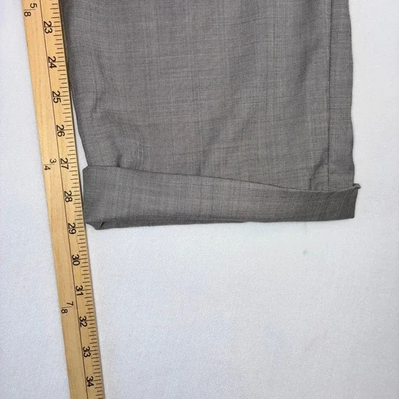 Santorelli Men's Romeo Wool Blend Dress Pants Size 38 Made in Italy Gray - Picture 8 of 10
